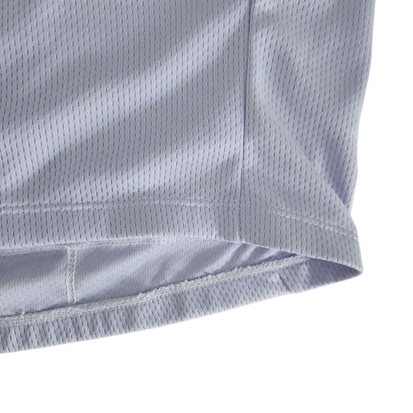 CANNONDALE Sleeveless Cycling Jersey Light Purple White Trim 3/4 zip XL like new - Picture 3 of 13